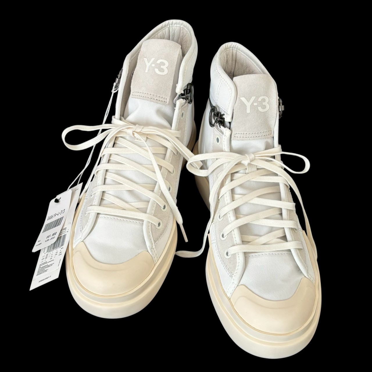 Rakuten - ［中古］Y-3 ワイスリー スニーカー 白 ホワイト AJATU COURT HIG GW8619 靴 シューズ 紐靴 スポーツ ユニセックス 25.5cm ブランド