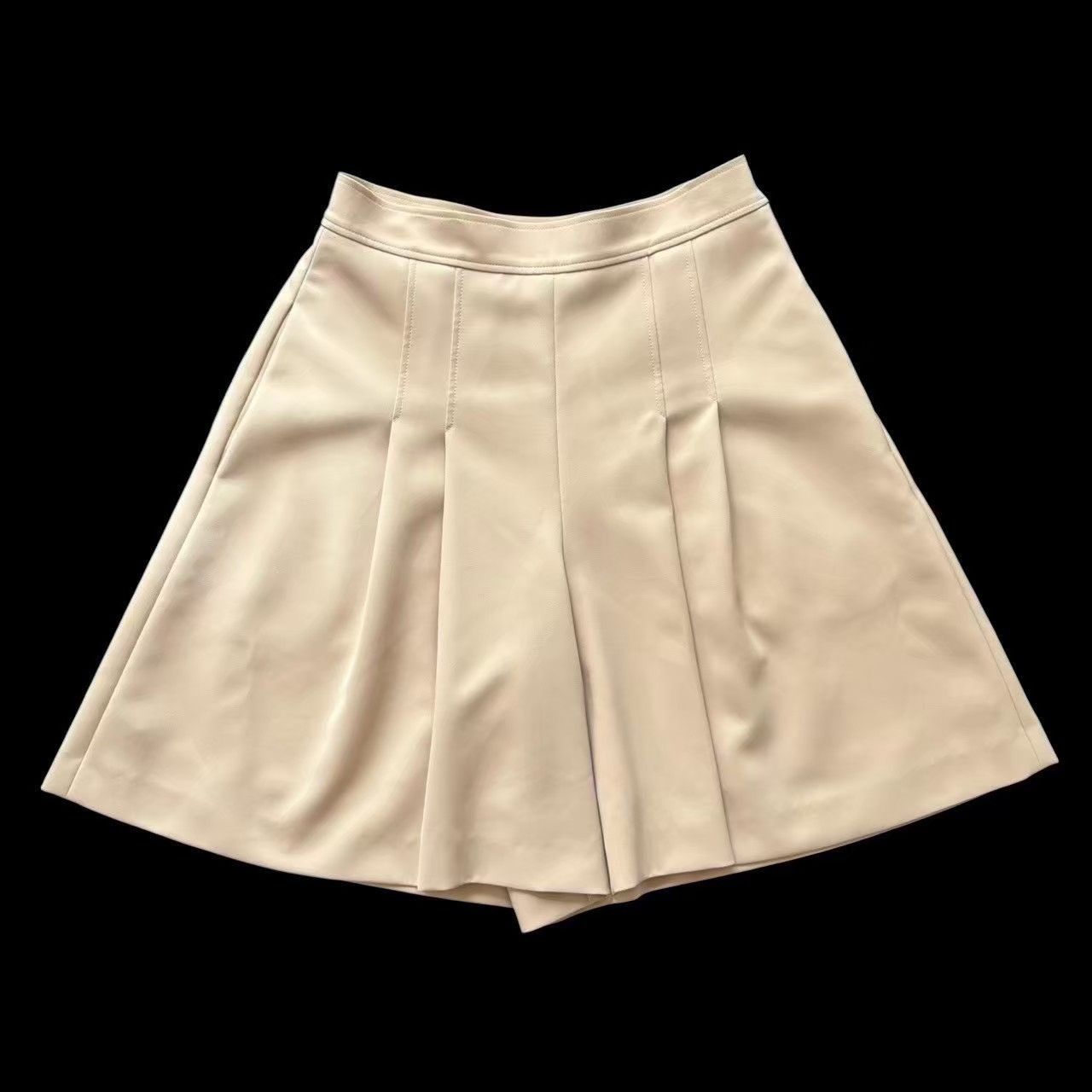 ［中古］FOXEY フォクシー キュロットスカート ボトムス ベージュ スカート風 パンツ フレア ギャザー レディース サイズ38 Mサイズ ブランド