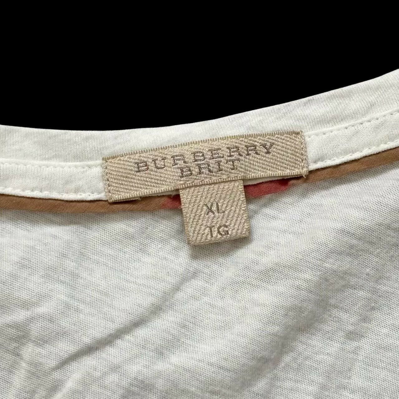 ����š�BURBERRY BRIT �С��Х꡼ �֥�å� ȾµT����� �ȥåץ� T����� Ⱦµ ���졼 ����� �� ����֥�� ��ǥ����� XL������