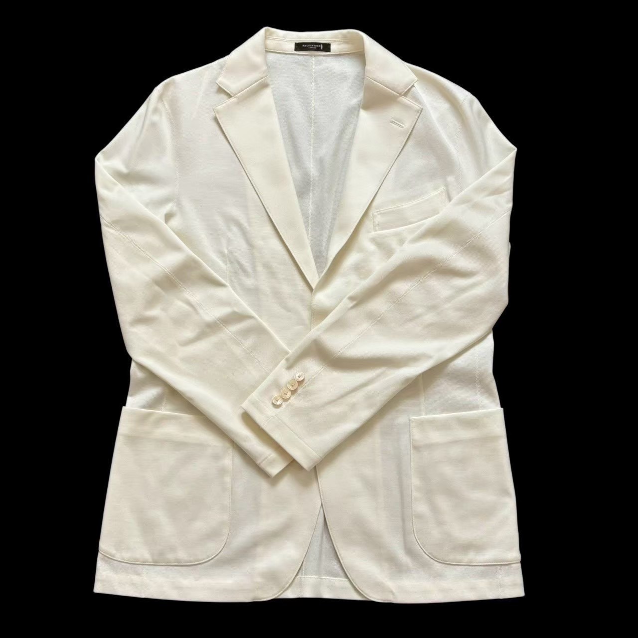 Rakuten - ［中古未使用］MACKINTOSH マッキントッシュ テーラージャケット ジャケット ホワイト 白 綿 コットン メンズ サイズ40 Lサイズ相当 G1E30-563-02 日本製