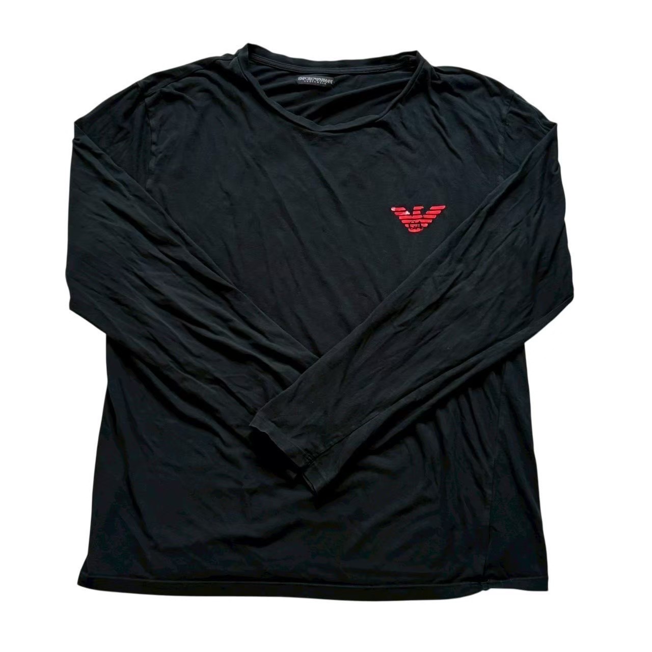 Rakuten - ［中古］ARMANI アルマーニ アパレル メンズ アンダーウエア ブラック コットン XLサイズ ブランド ファッション ロンT Tシャツ トップス
