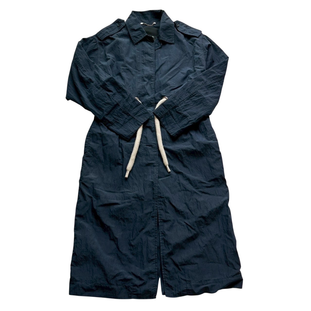 乐天商城 - ［中古］DIESEL ディーゼル スプリングコート 紺 ロングコート ウエストマーク メンズ Sサイズ