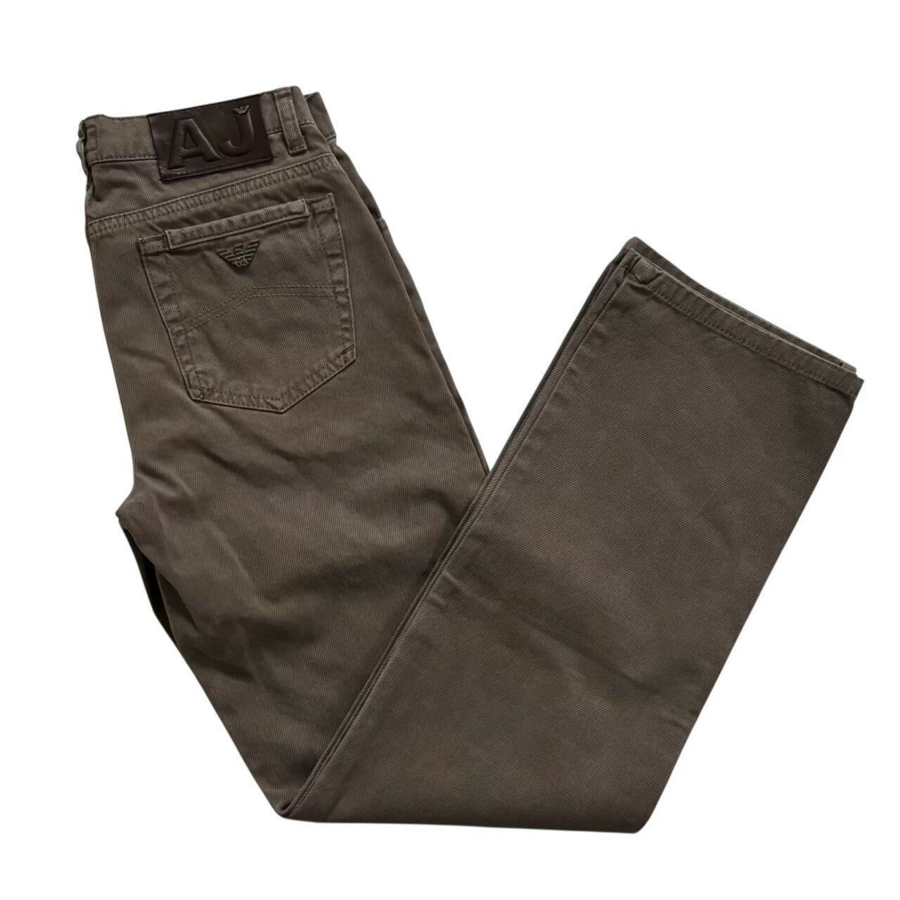 Rakuten - ［中古］ARMANI アルマーニ ボトムス パンツ 図有峰 茶系 ブラウン 長ズボン キッズ 子供 ジュニア サイズ11A 148cm ブランド ファッション