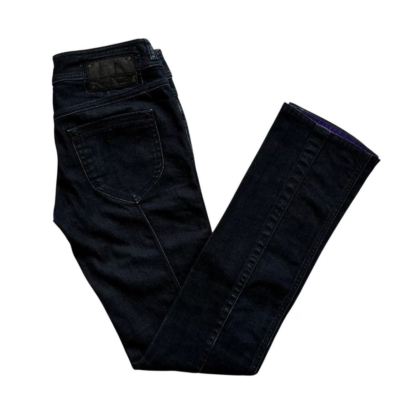 Rakuten - ［中古］DIESEL ディーゼル デニムパンツ 青 ブルー デニム ボトムス パンツ スキニー ROKKET ライオン ボタン レディース W26 L32 Sサイズ