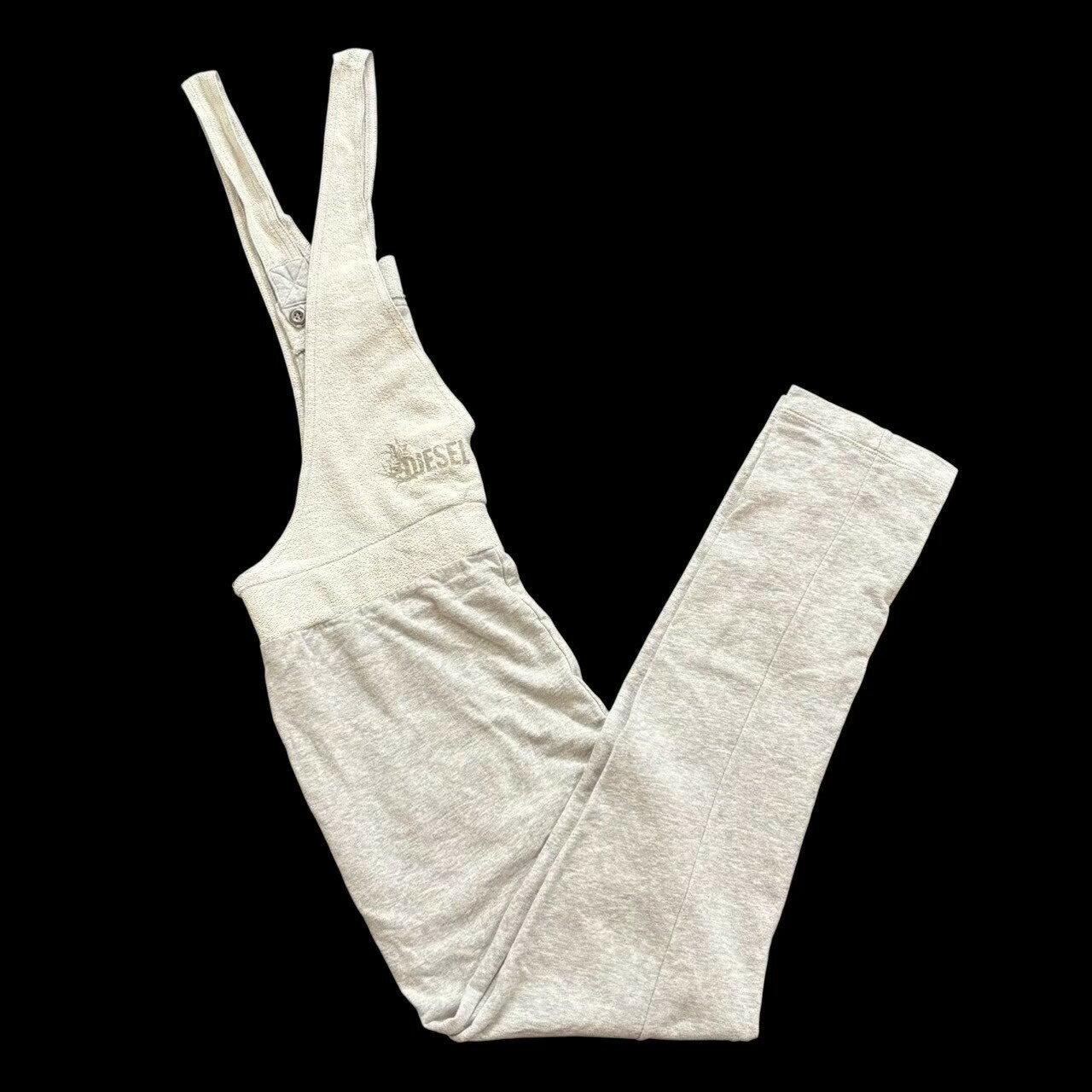 乐天商城 - ［中古］DIESEL ディーゼル サロペット グレー シンプル おしゃれ つなぎ 繋ぎ オーバーオール レディース Sサイズ 綿 コットン ブランド ロゴ