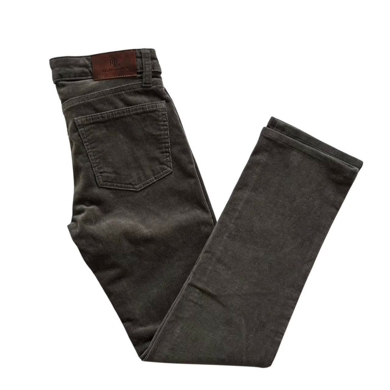 乐天商城 - ［中古］Ralph Lauren ラルフローレン ラルフ ボトムス コーデュロイスキニーパンツ グレー系 コーデュロイ 冬 スキニー パンツ レディース 綿 コットン