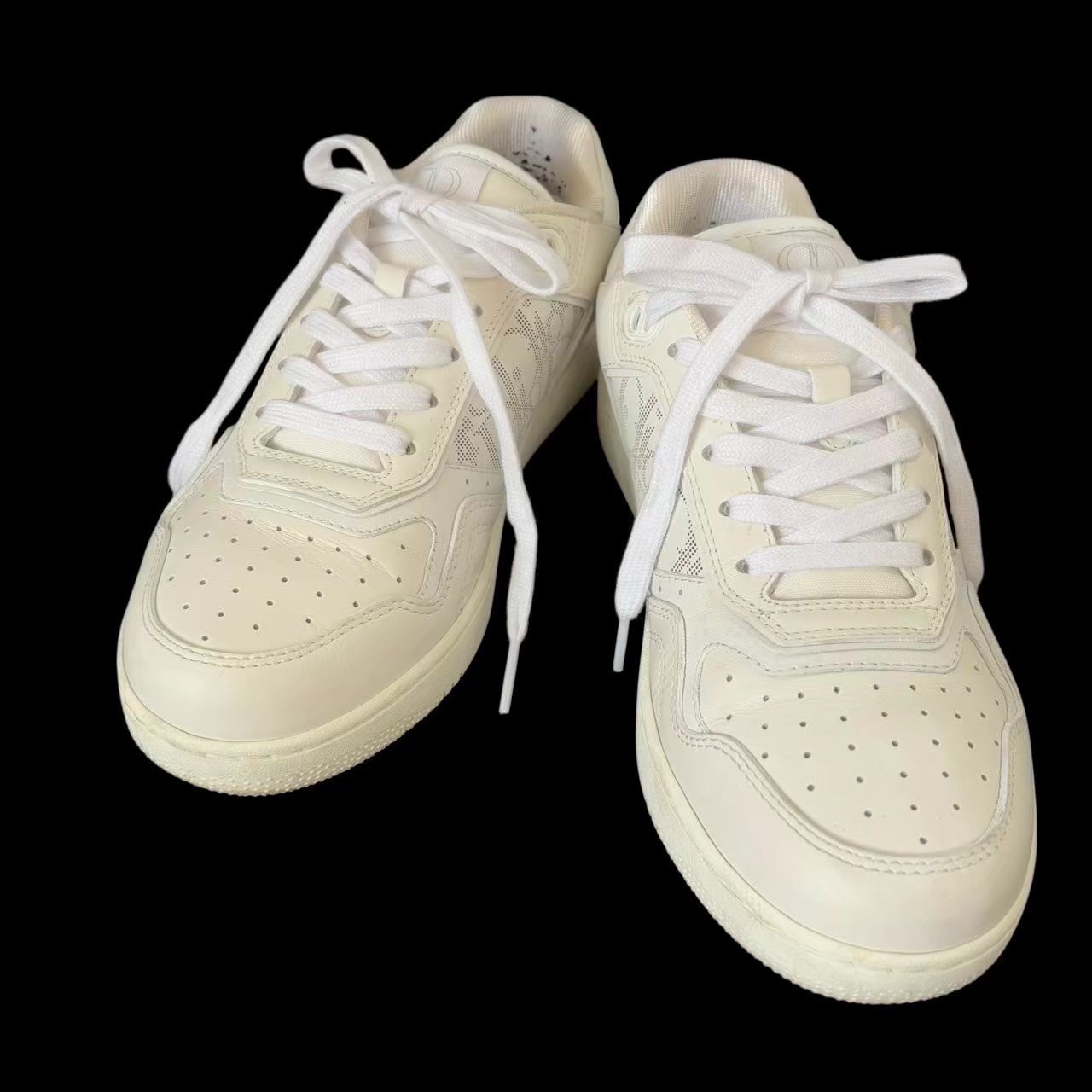 ［中古］Christian Dior クリスチャンディオール ローカットスニーカー 白 ホワイト 3SN272ZSB B27ロートップ ギャラクシー GALAXY メンズ サイズ40 25cm