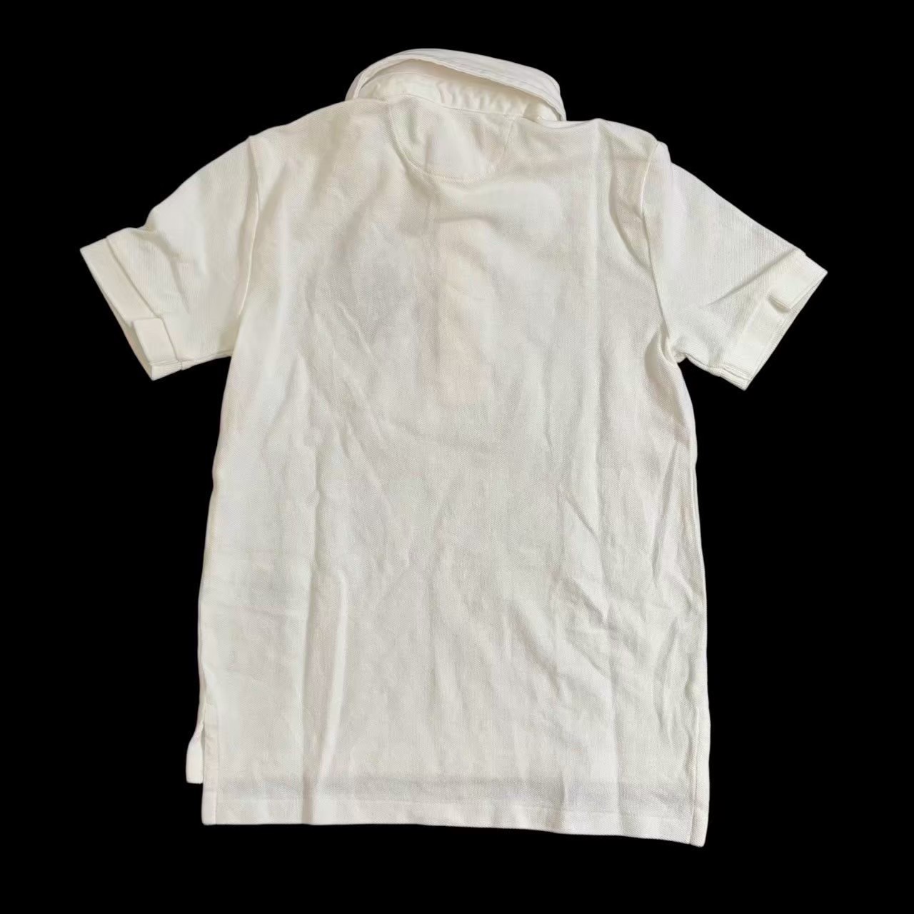 ［中古］POLO Ralph Lauren ポロ ラルフローレン 半袖ポロシャツ 白 ホワイト プレ...