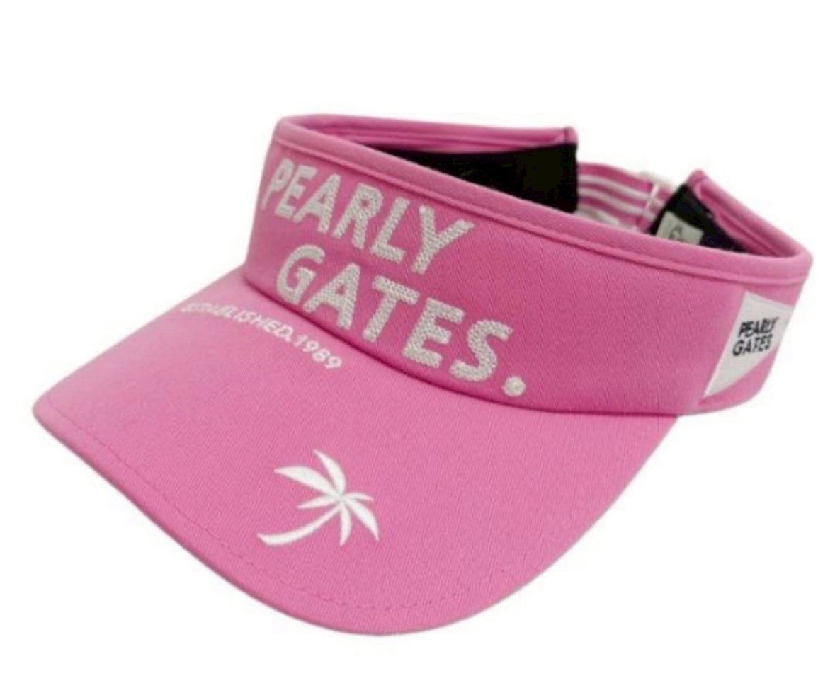 [新品]　PEARLY GATES　パーリーゲイツ サンバイザー 053-3187502 ピンク　ゴルフ　レディース　ギフト