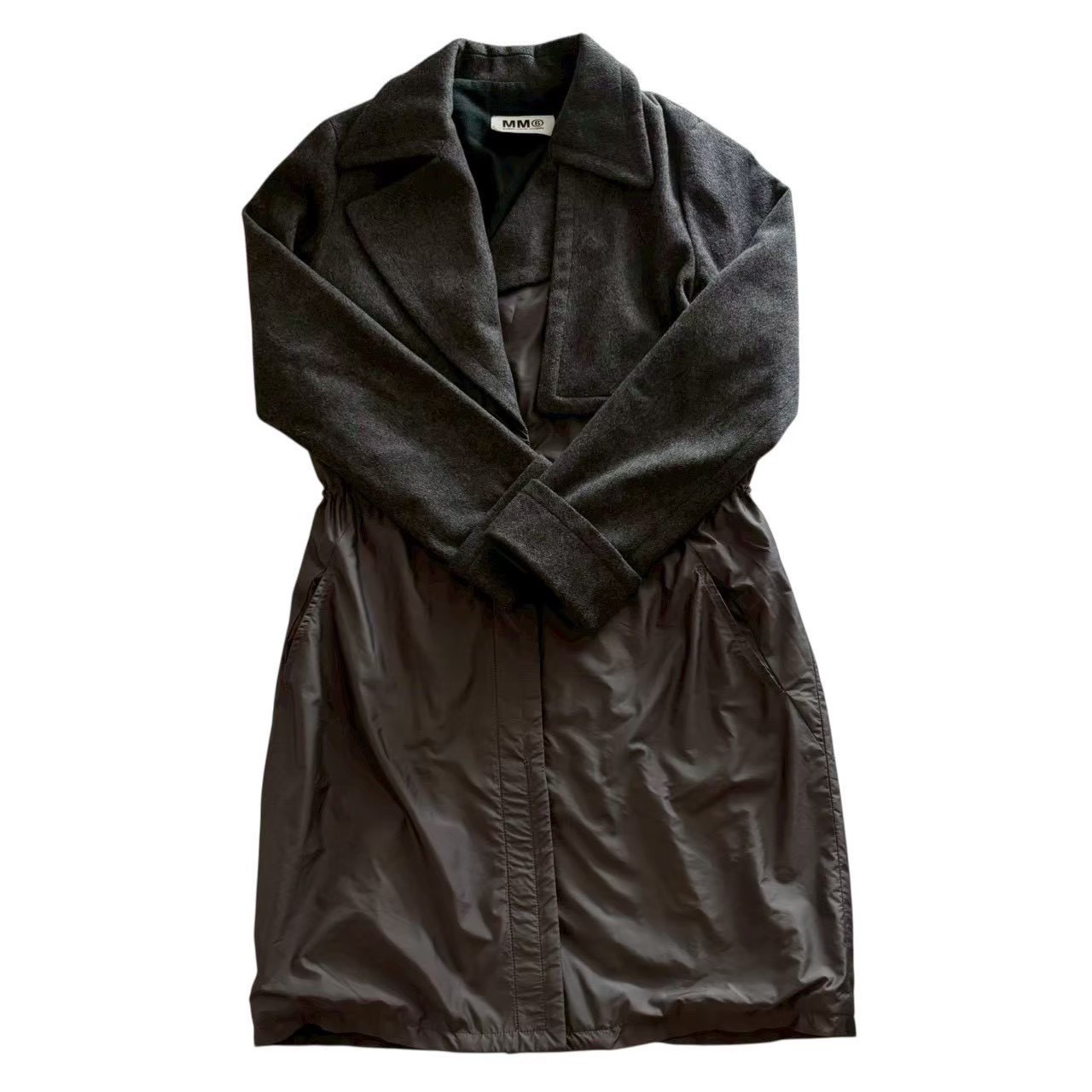 Rakuten - ［中古］MM6 Maison Margiela メゾンマルジェラ チェスターコート グレー アウター 上着 レディース サイズ38 Mサイズ