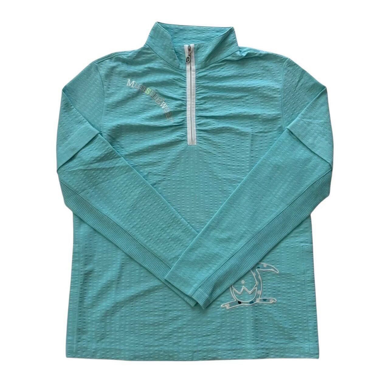 Rakuten - ［中古］Munsingwear マンシングウェア ハーフジップジャケット 水色 ペンギン ジャケット ゴルフ 趣味 スポーツ レディース Lサイズ