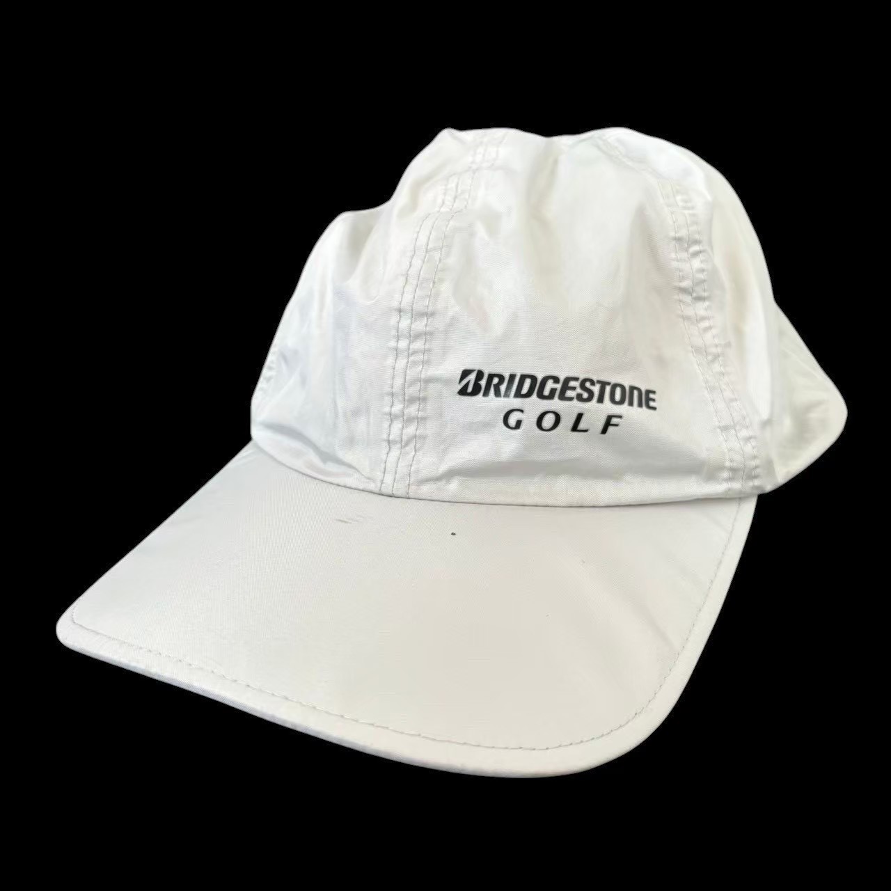樂天商城 - ［中古］BRIDGESTONE GOLF ブリヂストン ゴルフ 帽子 レインキャップ グレー ポリエステル 無地 シンプル ロゴ ポリウレタンコーティング メンズ スポーツ 趣味 オールシーズン