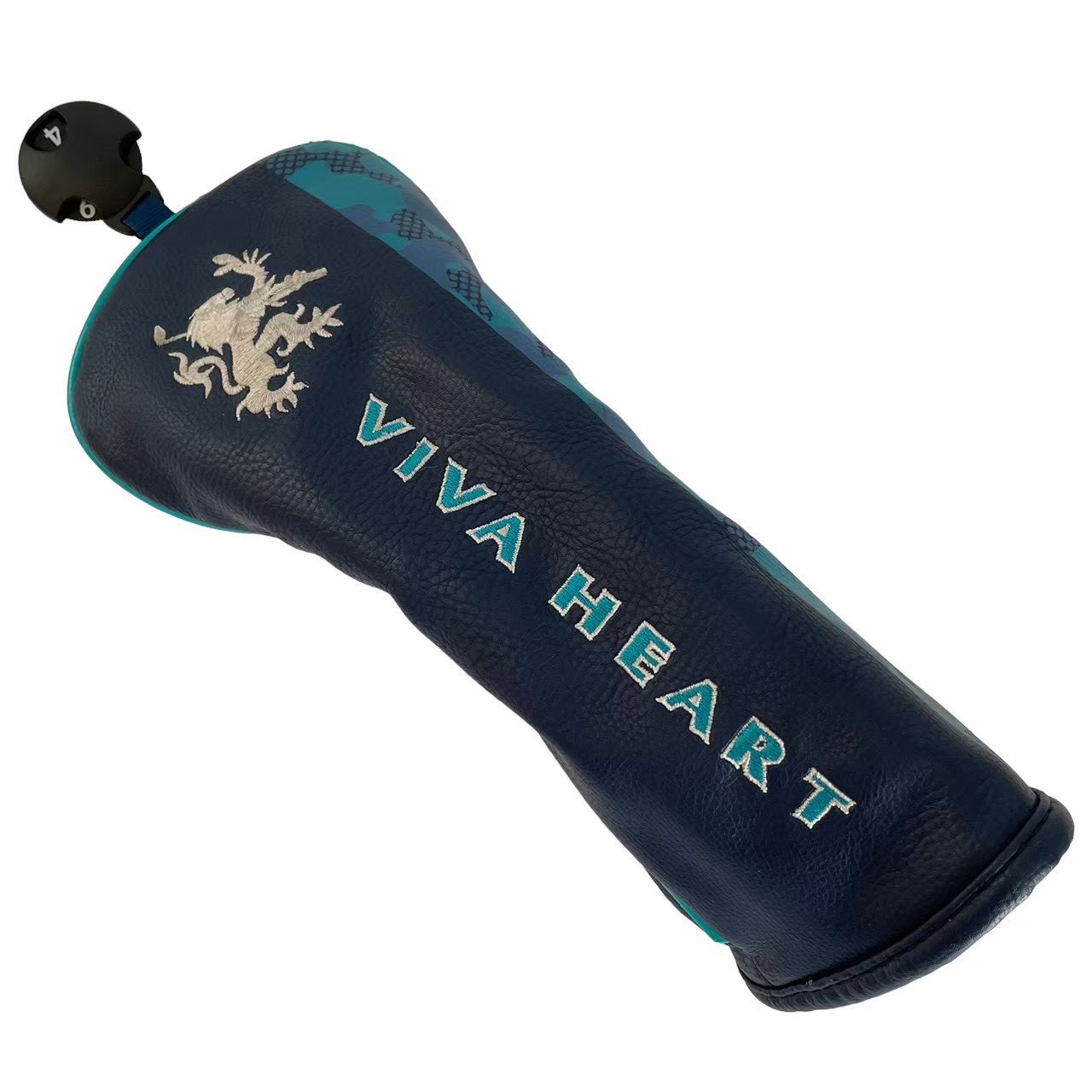 樂天商城 - 「中古」VIVA HEART ビバハート GOLF ゴルフ スポーツ 趣味 ヘッドカバー 保護 傷防止 タグつき ダイヤル 番手 タグ ブルー 青 迷彩 カモフラージュ UT ユーティリティ