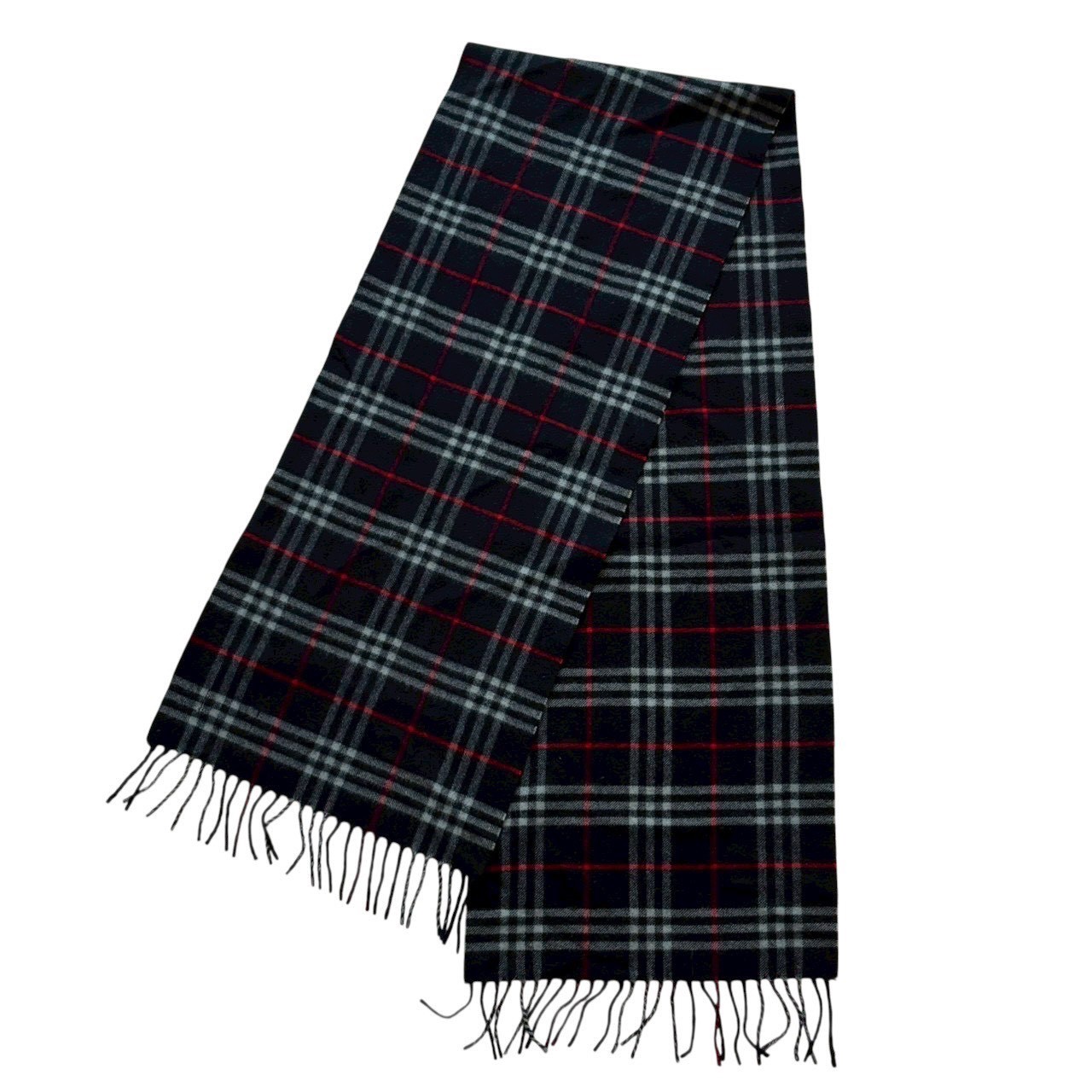 ［中古］Burberrys of LONDON バーバリーズ オブ ロンドン カシミヤ マフラー チェ...