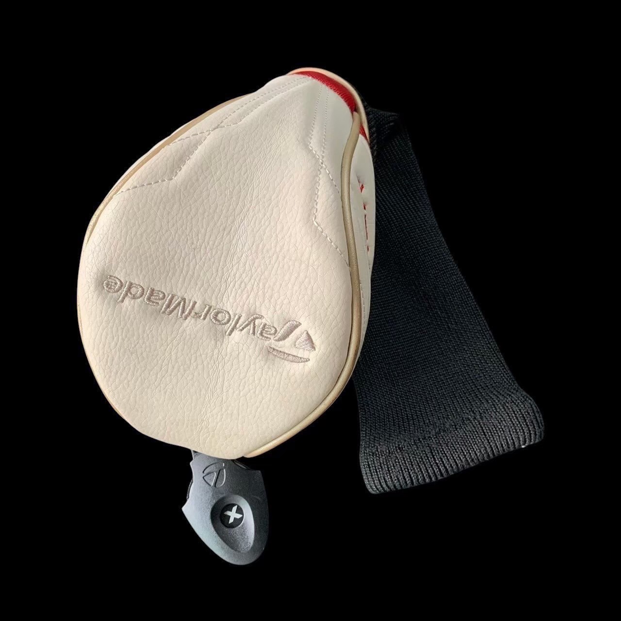 「中古」TaylorMade テーラーメイド ゴルフ ヘッドカバー フェアウェイウッド 番手タグ3/4/5/7/x ホワイト PUレザー …