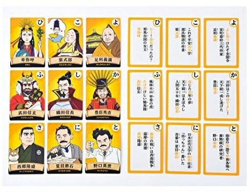 日本の歴史の重要人物50 人を厳選 学習版 日本の歴史人物かるた 2個までメール便可能 かるた 学習 社会 日本 日本史 世界史 年表 最新号掲載アイテム