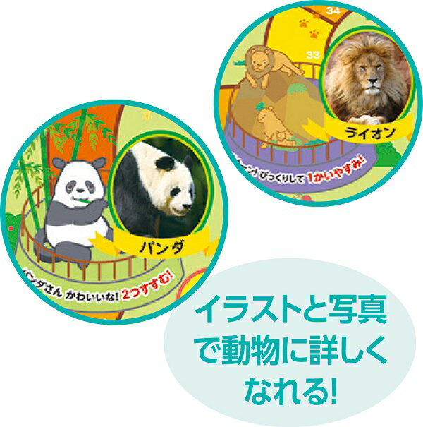わくわくどうぶつえんゲーム(2個までネコポス可) アーテック 知育玩具 幼児向けおもちゃ ボードゲーム 双六 動物 幼稚園 保育園 小学生 子ども イベント 動物園 3