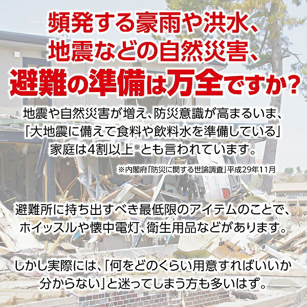 簡易防災セット15点アーテック 防災 災害対策 防災用品 非常用トイレ ライト 女性 男性 防災リュック 簡易トイレ 非常持出袋 1人用 災害 避難グッズ 懐中電灯 救急セット マスク keepon-10007509 キープオン学習イベントショップ サンプル画像2