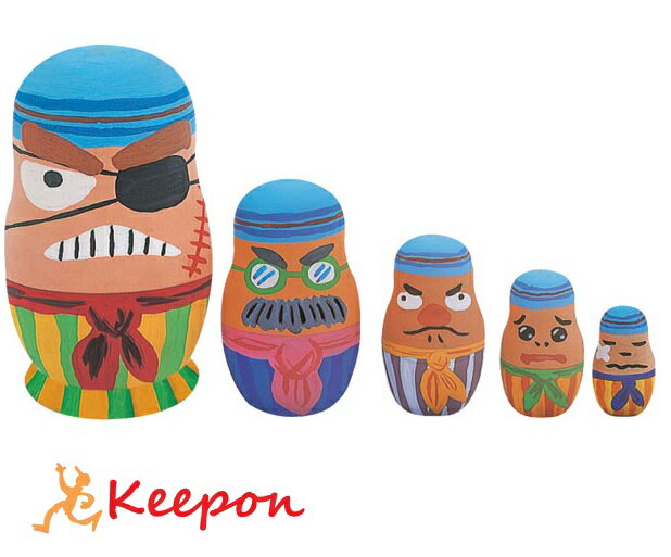 ウッデンドールアーテック 美術 作品 小学生 中学校 高校 マトリョーシカ 着色 キット 絵具