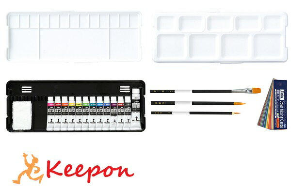 T PC プレンティM シンプルセット A 13色13本 絵具 アーテック 美術 新学期 図工 パレット 学校教材 小学生 中学生 学校 筆 ターナープレンティMセット