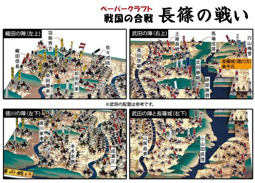 戦国の合戦　長篠の戦い　ジオラマペーパークラフト（12冊までメール便可能）織田...