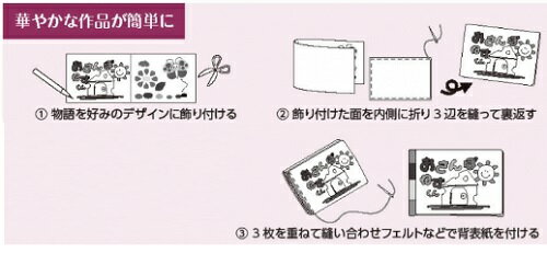基礎縫いかんたん布絵本づくり(2個までネコポス可能)家庭科/手芸/裁縫/手縫い/絵本