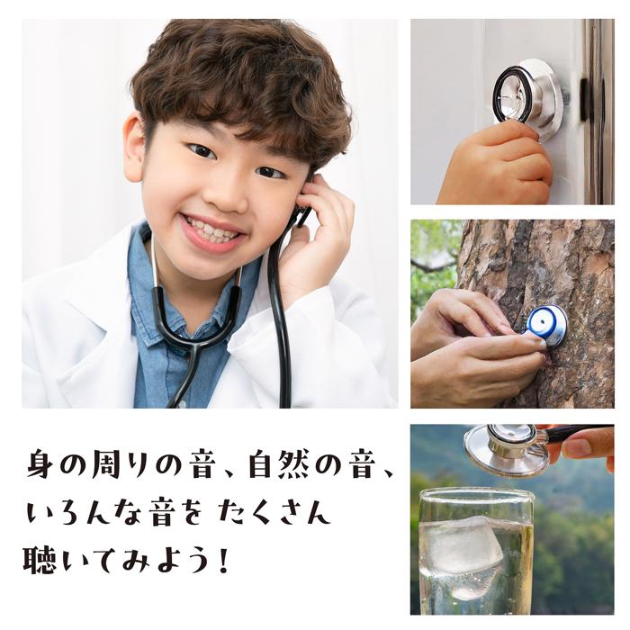 ダブルタイプ聴診器(2個までネコポス可) 　観察　理科　 科学工作