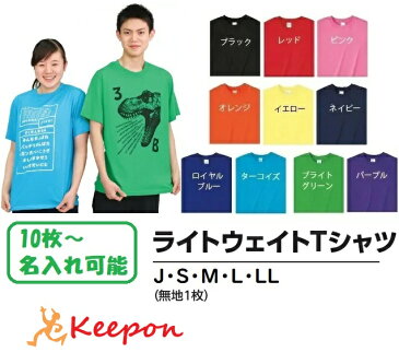 名入れ専用 ライトウェイト Tシャツ 無地 11色から選択アーテック 応援 運動会 体育祭 学校 イベント 安い チーム クラス 子ども 大人 オリジナルTシャツ