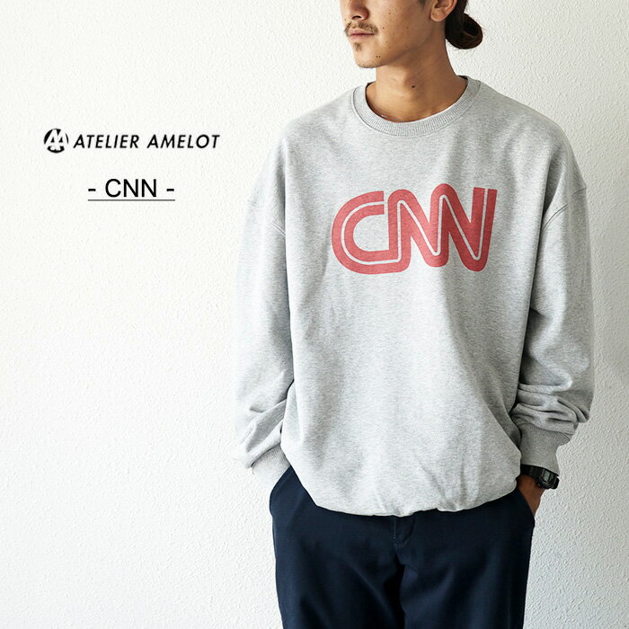 yyzg[i[ XEFbg Y gbvX uh AgGA CNNXEFbg vg O[ fB[X N[lbN ATELIER AMELOT CNN SWEAT