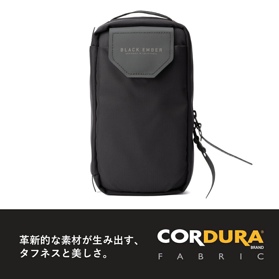 BLACK EMBER ブラックエンバー TKX スリングバッグ テックキット 7226001 ボディバッグ ガジェット収納 ケーブル 充電器 ポーチ ポケット付き アコーディオン仕様 コーデュラナイロン 磁石 マグネット シンプル かっこいい ビジカジ ビジネス 普段使い ミニマル 1.5L keeshop-10003722 KEE SHOP サンプル画像3
