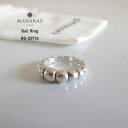 MANANAS マナナス Ball Ring ボールリング RG-22710 指輪 シルバー リング メンズ レディース 11号 15号 シンプル シルバー925 アクセサリー 男性 女性 男女兼用 ユニセックス ハンドメイド ジュエリー ボールデザイン おしゃれ ブランド カップル ペア ペアリング