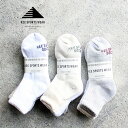 楽天KEE SHOP【あす楽】ソックス 靴下 3足セット アンクルソックス 25-27cm ボーダー ライン メンズ キースポーツ KEE SPORTS 3P STANDARD SOCKS 2