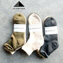 【あす楽】ソックス 靴下 ラインソックス ミドルカット 25-27cm 3足セット 無地 ロゴ メンズ KEE SPORTS キースポーツ 3P MIL LINE SOCKS