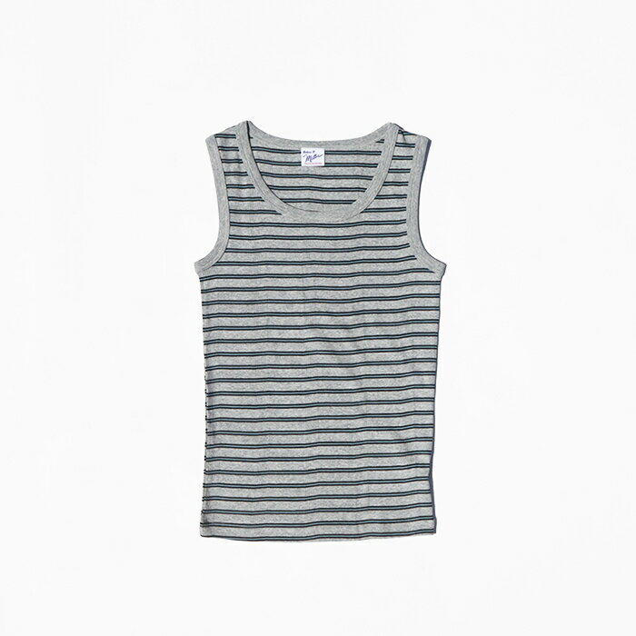 Robert P. Miller ロバートピーミラー　Panel-rib Tanktop パネルリブタンクトップ タンクトップ パネルリブ インナー レディース ボーダー 【あす楽対応】