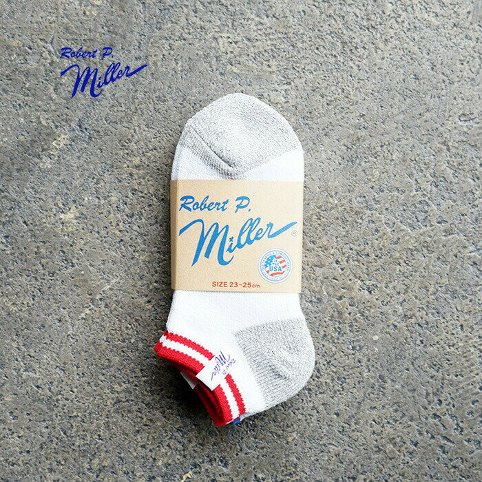 靴下 ソックス ミラー ラインソックス 3Pソックス リブソックス 23-25cm 無地 ホワイト レディース Miller 3P Ankle length line socks