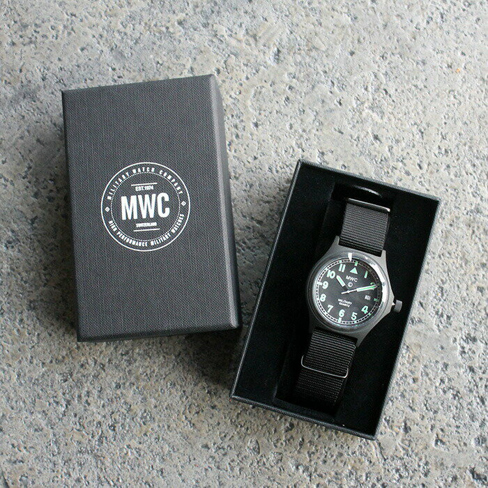 【あす楽】腕時計 メンズ シンプル 防水 ミリタリーウォッチカンパニー ブラック ベルト アナログ クオーツ おしゃれ プレゼント 時計 仕事 ビジネス MWC G1 PVD Watch -BLACK G1