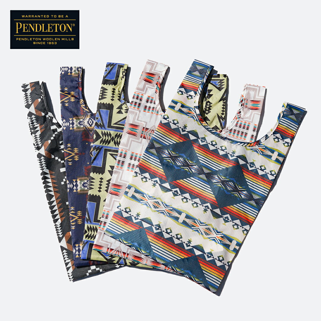 Handbag Type - PENDLETON ペンドルトン エコバッグ SHOPPER with POUCH ポーチ付きショッパー PDT-000-261021 メンズ レディース ユニセックス 男女兼用 おしゃれ ポケッタブルエコバッグ ポリエステル ネイティブ柄 リップストップ
