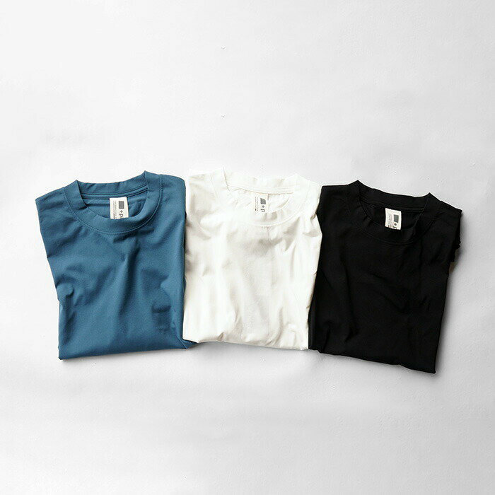 +phenix プラスフェニックス 半袖Tシャツ DRY DRAW CORD SHORT SLEEVE T-SHIRTS ドライ ドローコード ショートスリーブTシャツ POT-25001 速乾 メンズ おしゃれ ブランド 大人 シンプル ゆったり リラックスフィット 無地 Mサイズ Lサイズ XLサイズ