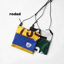 redad レダッド サコッシュ uniform patchwork micro bag ユニフォームパッチワーク マイクロバッグ #38 リメイク ショルダーバッグ パッチワーク おしゃれ ブランド 日本製 メンズ レディース カバン メッシュ 小さめ 軽量 カジュアル