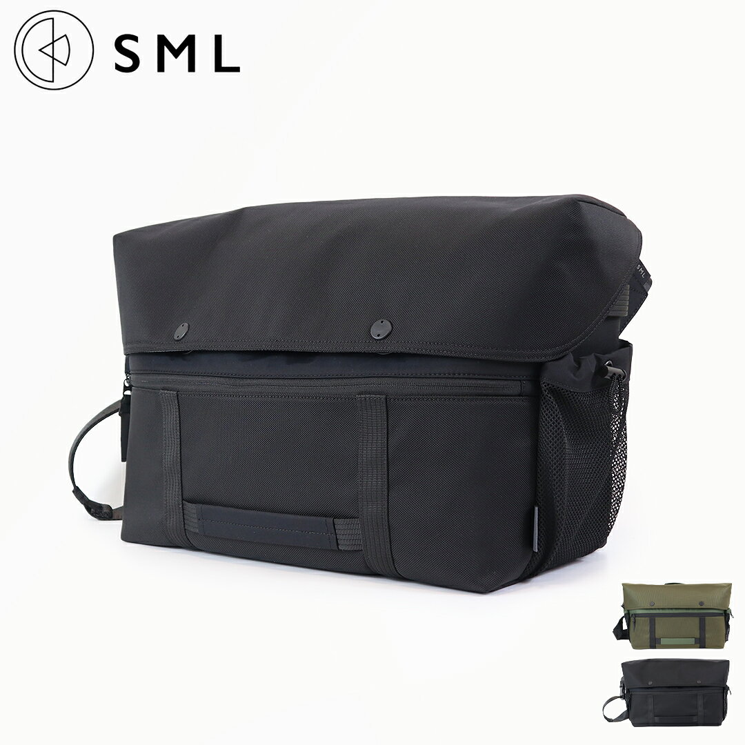 SML エスエムエル FUNCTIONAL FLAP SHOULDER BAG ファンクショナルフラップショルダーバッグ K906011 フィドロック マグネットパーツ 折りたたみ傘収納 ペットボトル収納 PCスリーブ 大容量 旅行 防水 撥水 コーデュラバリスティックナイロン おしゃれ