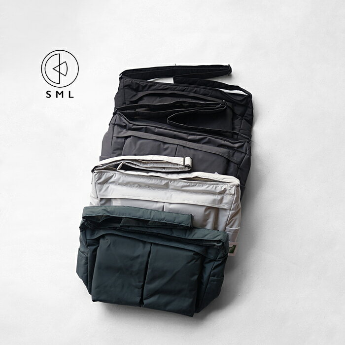 SML エスエムエル HELMET SHOULDER BAG M ヘルメットショルダーバッグ Mサイズ K904128 ショルダーバッグ ヘルメットバッグ メッセンジャーバッグ カバン メンズ レディース 軽量 ボンディング加工 ペットボトルホルダー サイドポケット 撥水