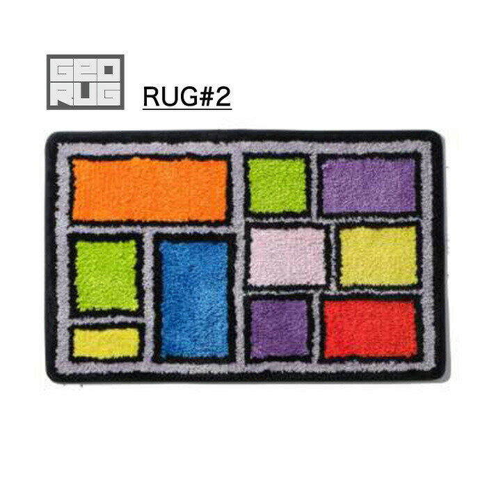 ラグ マット ラグマット じゅうたん 絨毯 リビング フロア 玄関 おしゃれ ジオラグ かわいい GEORUG RUG #2