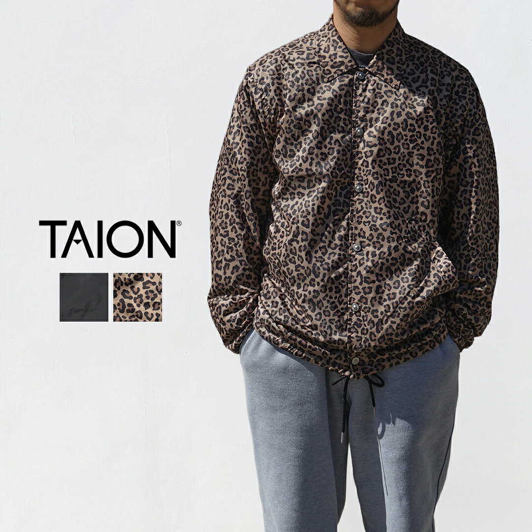 Rakuten - TAION タイオン ジャケット Non down Basic Reversible Coach Jacket ノンダウン ベーシック リバーシブル コーチジャケット TAION-R109NDCHBS 春アウター ブルゾン カジュアル メンズ おしゃれ ブランド ドローコード