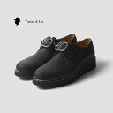 Tomo&Co トモアンドシーオー 革靴 レザーシューズ 短靴 ビブラムソール Vibram ブラック 黒 メンズ レディース 24cm 26cm 27cm お...