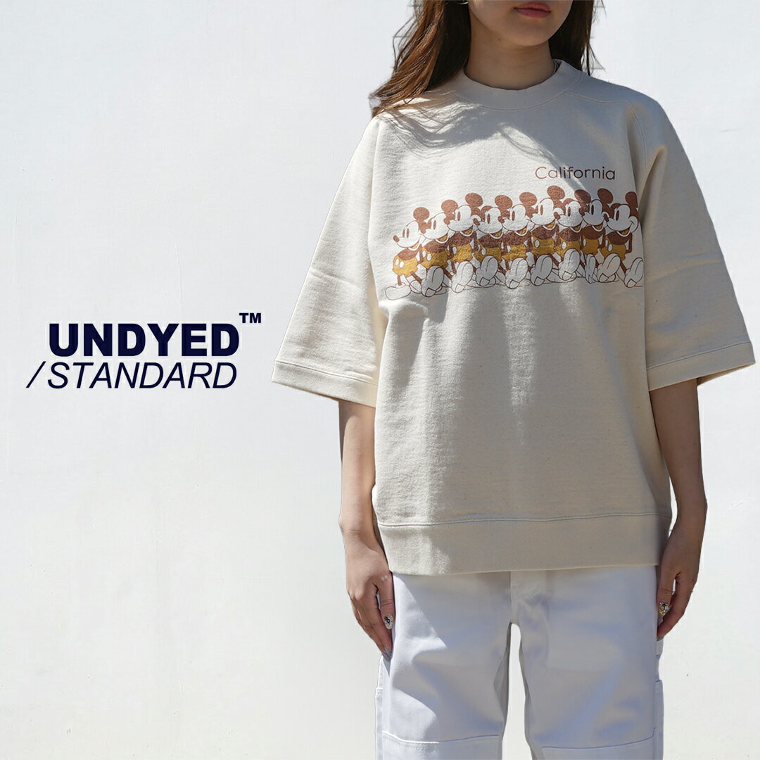 Rakuten - UNDYED STANDARD アンダイドスタンダード 半袖スエット JACKSON MATISSE for UNDYED (MICKYE-SW) ジャクソンマティス×アンダイド 半袖プリントスウェット 26S356 春夏 メンズ レディース ユニセックス ブランド おしゃれ 日本製