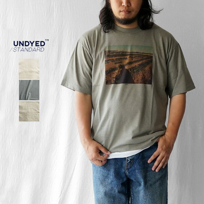 Rakuten - UNDYED STANDARD アンダイドスタンダード Tシャツ 30PV S/S PtTee - PHOTO FARM プリントTシャツ UNS25SST001H クルーネック 半袖 オーガニックコットン 綿100％ メンズ おしゃれ ブランド カジュアル 日本製 カットソー リラックスフィット