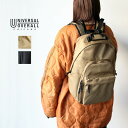 リュックサック バックパック ユニバーサル オーバーオール 3レイヤーバックパック エコバッグ付き ベージュ ブラック カバン リュック メンズ レディース U...
