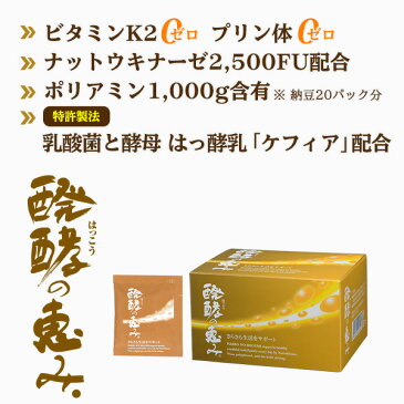 まとめ買い 納豆 ナットウキナーゼ 乳酸菌 サプリ 手軽に続ける納豆生活 納豆菌＋乳酸菌 Wの善玉菌醗酵の恵み 5箱セットキナーゼ ポリアミン 乳酸菌 酵母 ケフィア ポリフェノール発酵 国産 ギフト