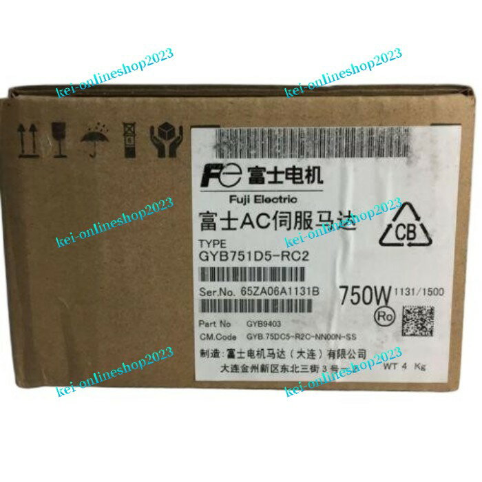 【新品★適格請求書★税込】Fuji New Servo Motor GYB751D5-RC2 【6ヶ月保証】