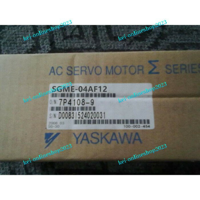 【新品★適格請求書★税込】YASKAWA ACサーボモーターSGME-04AF12新しいオリジナル 【6ヶ月保証】